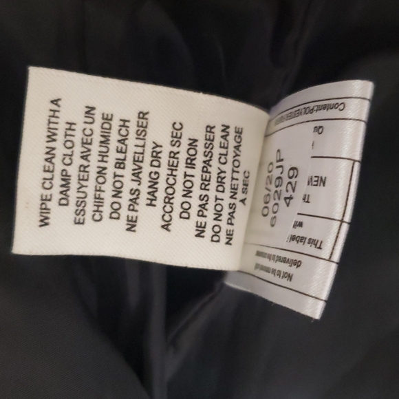 Leather Jacket Black (Size: XS Juniors) - Picture 9 of 9